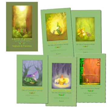 Set of Gnome books with A Donsy of Gnomes Tales of Limindoor Woods