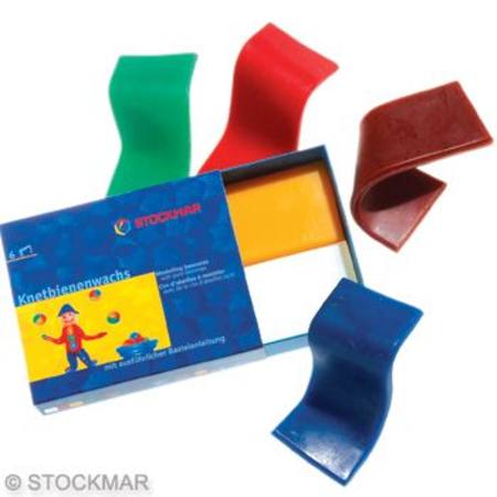 Stockmar modelling Beeswax 6 small assorted