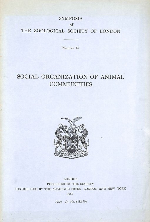 Social organization of animal communities