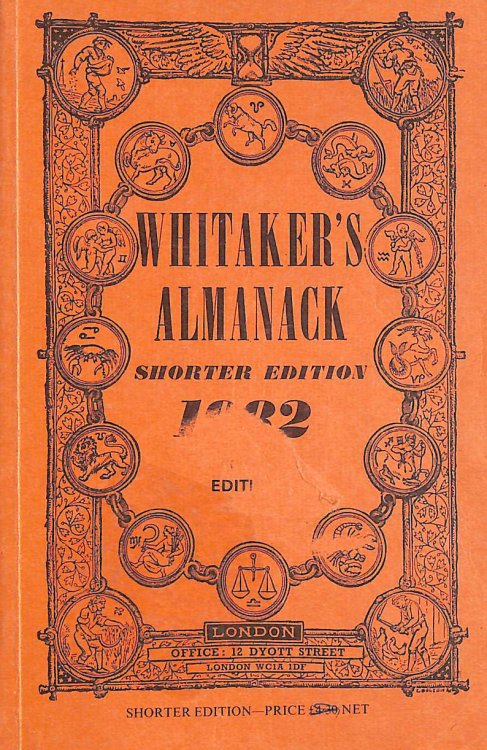 Whitaker's Almanack: 114ann.e. Shorter e