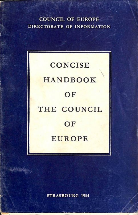 Concise Handbook of The Council of Europe