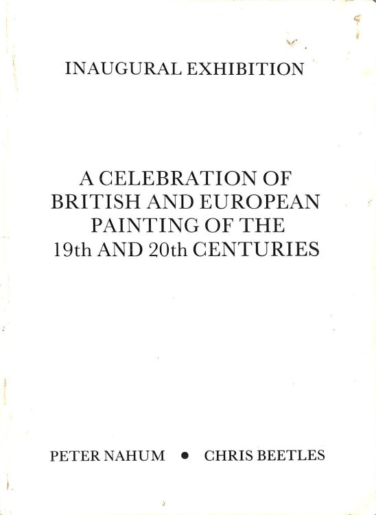A Celebration of British and European Painting of the 19th and 20th Centuries, Inaugural Exhibition