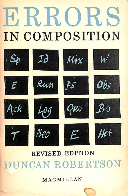 Errors in composition
