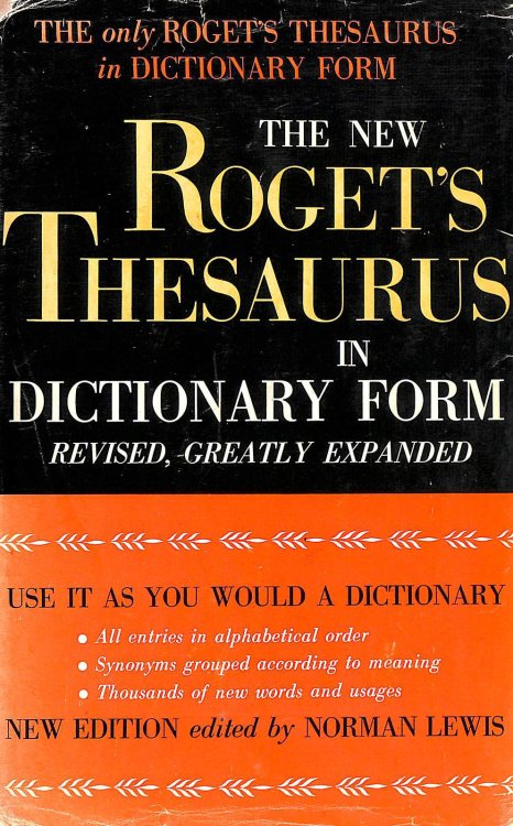 The New Roget's Thesaurus of the English language in dictionary form