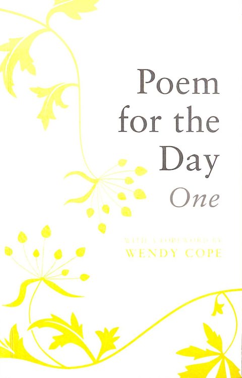 Image for Poem for the Day One Poem for the Day One