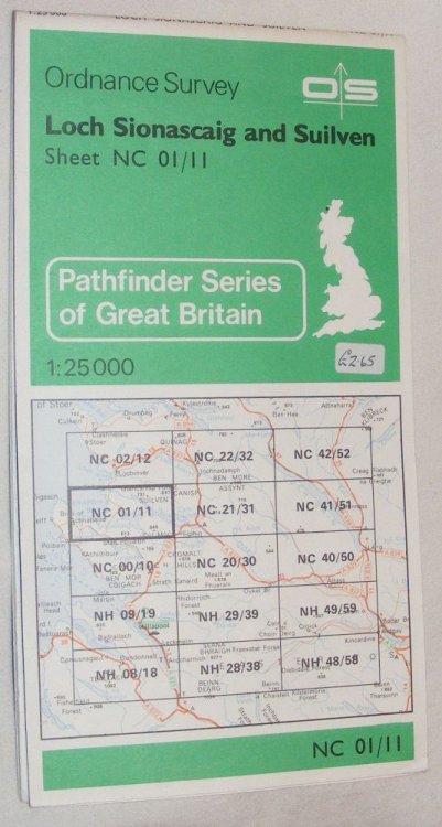 Loch Sionascaig and Suilven 1:25000 Map Sheet NC 01/11 [Pathfinder 92]
