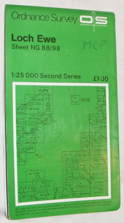 Loch Ewe 1:25000 Map Second Series Sheet NG 88/98 [Pathfinder 119]