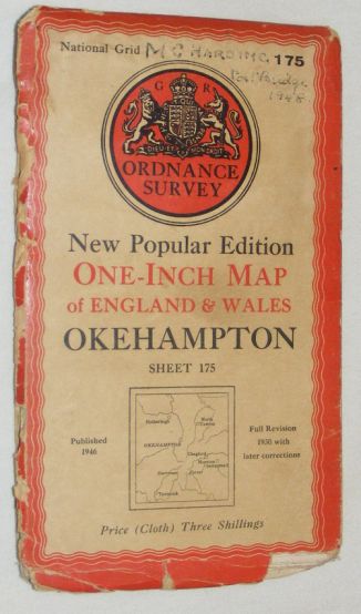 Okehampton. Sheet 175 One-Inch Map of England & Wales, New Popular Edition