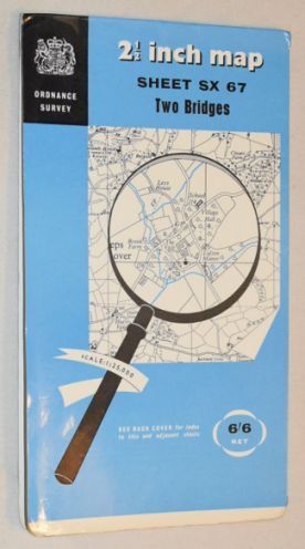 Image for Two Bridges: Sheet SX 67 1:25000 First Series Map Two Bridges: Sheet SX 67 1:25000 First Series Map