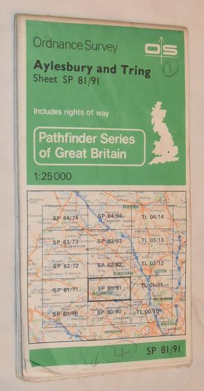 Aylesbury and Tring. 1:25000 Map Sheet SP 81/91 [Pathfinder 1094]