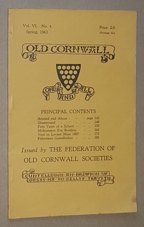 Old Cornwall vol.VI, no.4, Spring 1963