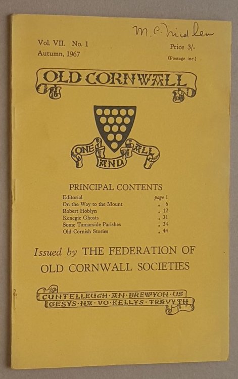 Image for Old Cornwall vol.VII, no.1, Autumn 1967 Old Cornwall vol.VII, no.1, Autumn 1967