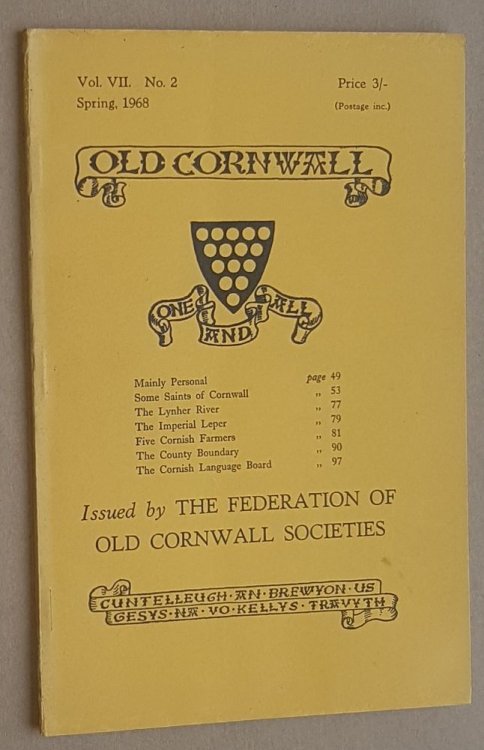 Image for Old Cornwall vol.VII, no.2, Spring 1968 Old Cornwall vol.VII, no.2, Spring 1968