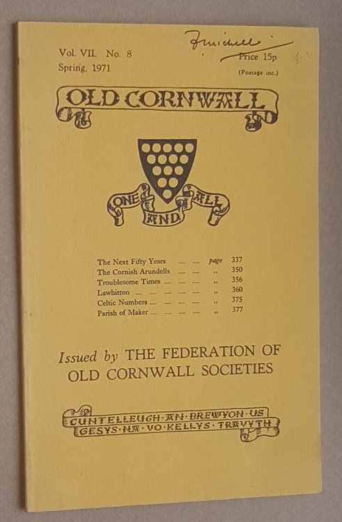 Image for Old Cornwall vol.VII, no.8, Spring 1971 Old Cornwall vol.VII, no.8, Spring 1971