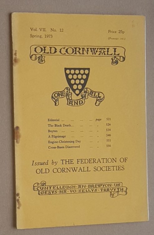 Image for Old Cornwall vol.VII, no.12, Spring 1973 Old Cornwall vol.VII, no.12, Spring 1973