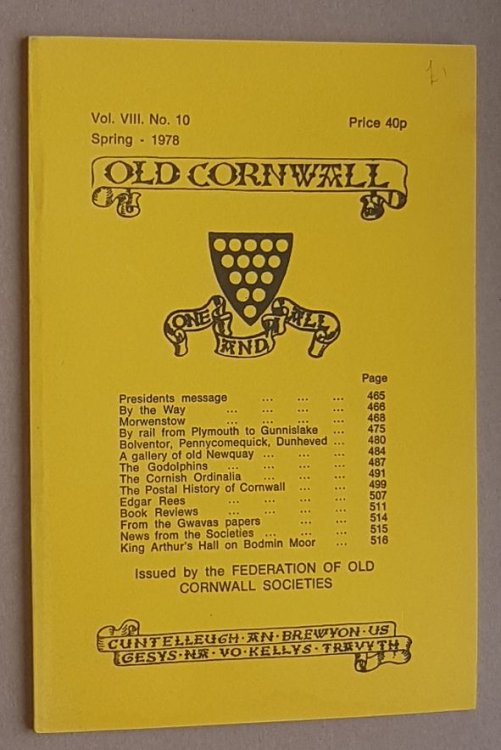 Image for Old Cornwall vol.VIII, no.10, Spring 1978 Old Cornwall vol.VIII, no.10, Spring 1978