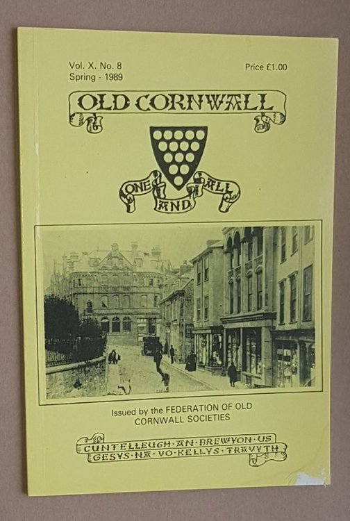 Image for Old Cornwall vol.X, no.8, Spring 1989 Old Cornwall vol.X, no.8, Spring 1989