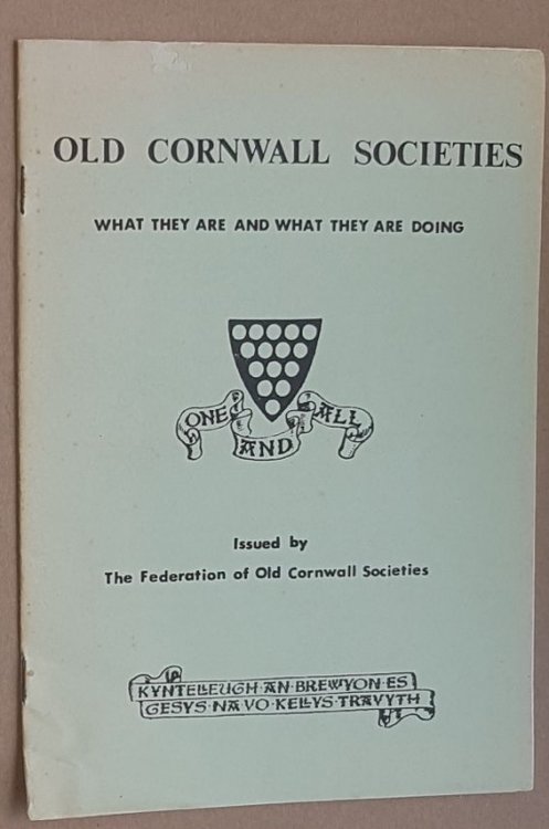 Image for Old Cornwall Societies: what they are and what they are doing Old Cornwall Societies: what they are and what they are doing