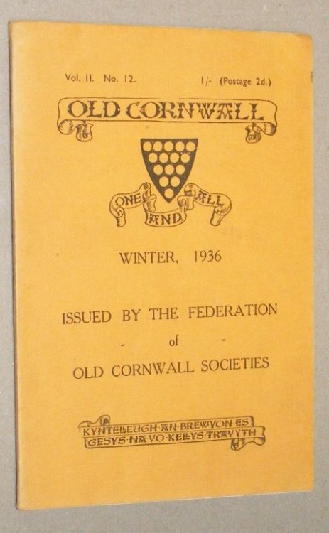 Old Cornwall vol.II, no12, Winter 1936