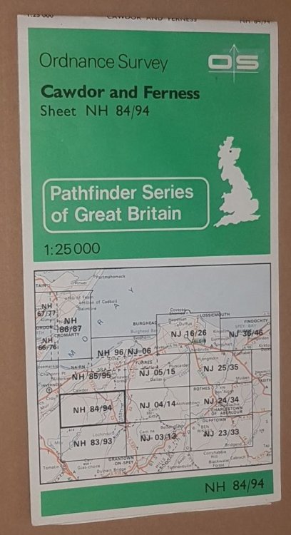 Cawdor and Ferness. 1:25000 Map Sheet NH 84/94 [Pathfinder 178]