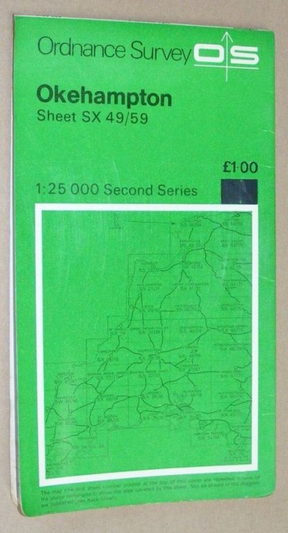 Okehampton. 1:25000 Second Series Map Sheet SX 49/59 [Pathfinder 1312]