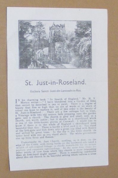 Image for St Just-in-Roseland (Ecclesia Sancti Justi-de-Lansloch-in-Ros) St Just-in-Roseland (Ecclesia Sancti Justi-de-Lansloch-in-Ros)