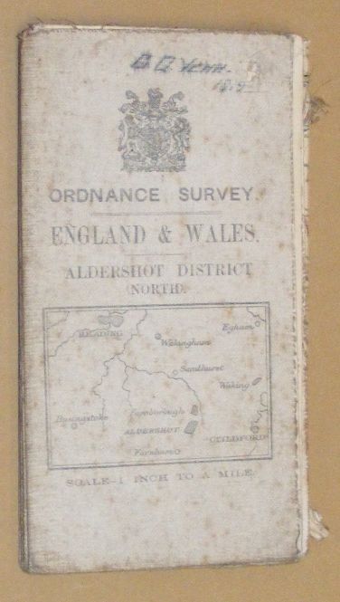 Aldershot District (North). Sheet 24. Ordnance Survey England & Wales (Third Edition) (Large Sheet Series), Scale One inch to a mile