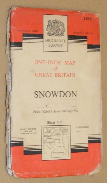 Image for Snowdon. Sheet 107 One-inch Map of Great Britain. 1:63360 Seventh Series Snowdon. Sheet 107 One-inch Map of Great Britain. 1:63360 Seventh Series