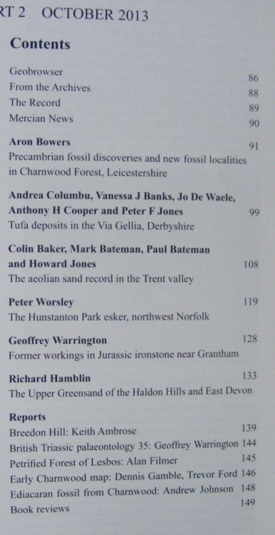 Image for Mercian Geologist Volume 18 Part 2, October 2013, the Journal of the East Midlands Geological Society Mercian Geologist Volume 18 Part 2, October 2013, the Journal of the East Midlands Geological Society