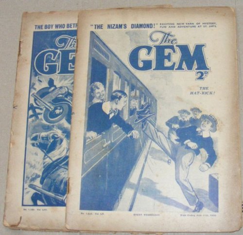 The Gem. Two copies. Vol.LIII no.1580, W/E May 28th 1938; Vol.LV no.1634, W/E June 10th 1939