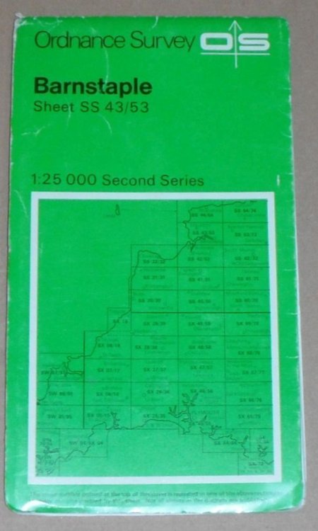 Barnstaple. 1:25000 Second Series Sheet SS 43/53 [Pathfinder 1233]
