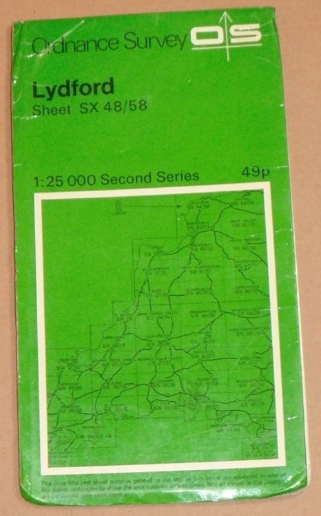 Lydford. 1:25000 Second Series Sheet SX 48/58 [Pathfinder 1327]