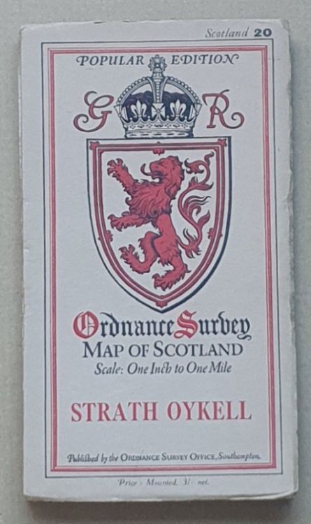 Strath Oykell. Ordnance Survey Map of Scotland Sheet 20. Popular Edition. Scale One Inch to 1 Mile [1:63360]