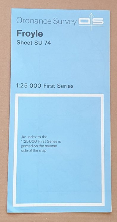 Froyle Sheet SU 74 1:25000 First Series Map