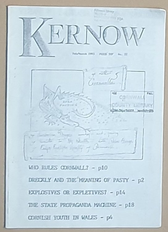 Image for Kernow, Feb/March 1993, No. 22 Kernow, Feb/March 1993, No. 22