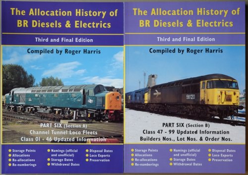 The Allocation History of BR Diesels & Electrics Part Six : Updated Information (2 part set)