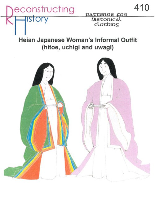 RH410: HEIAN JAPANESE WOMAN'S INFORMAL OUTFIT (HITOE, UCHIGI AND UWAGI)