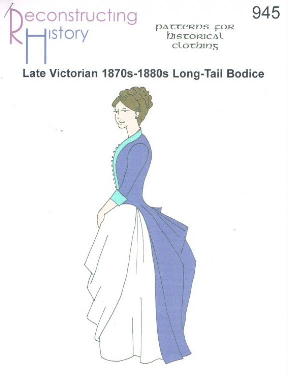 RH945: LATE VICTORIAN 1870S-1880S LONG-TAILED BODICE