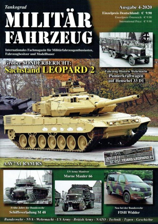 Image for TANKOGRAD MILITARFAHRZEUG 4/2020 (GERMAN TEXT) TANKOGRAD MILITARFAHRZEUG 4/2020 (GERMAN TEXT)
