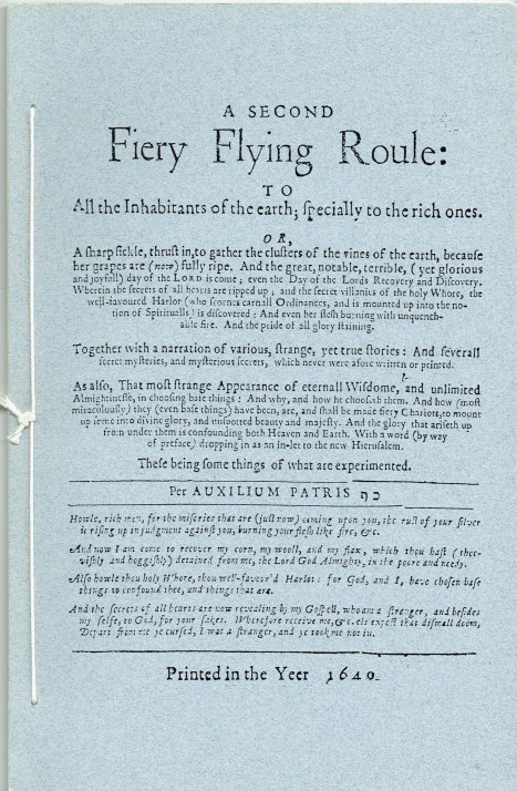 A SECOND FIERY FLYING ROULE (1649)