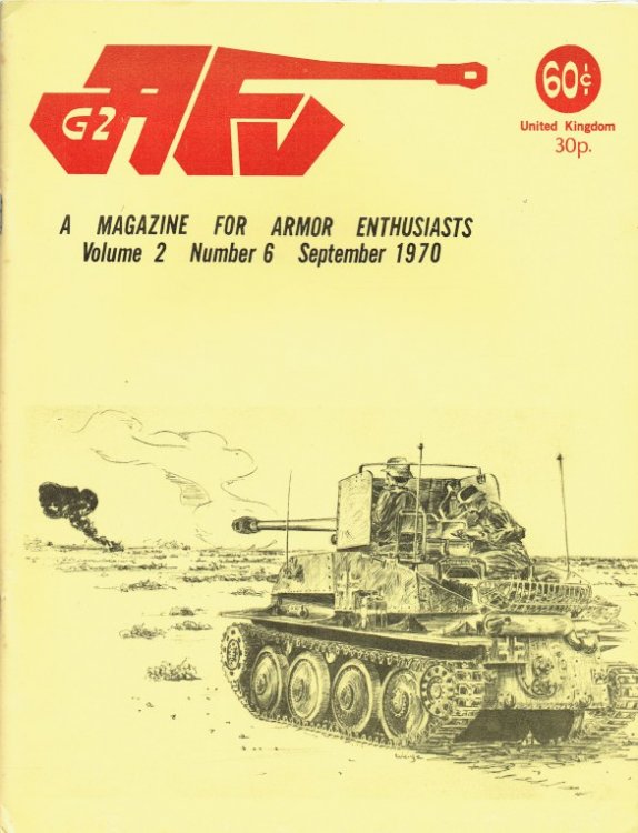 AFV-G2 VOLUME 2 NUMBER 6 SEPTEMBER 1970