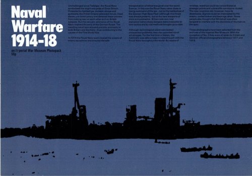 Image for NAVAL WARFARE 1914-18 : AN IMPERIAL WAR MUSEUM PHOTOPACK NAVAL WARFARE 1914-18 : AN IMPERIAL WAR MUSEUM PHOTOPACK