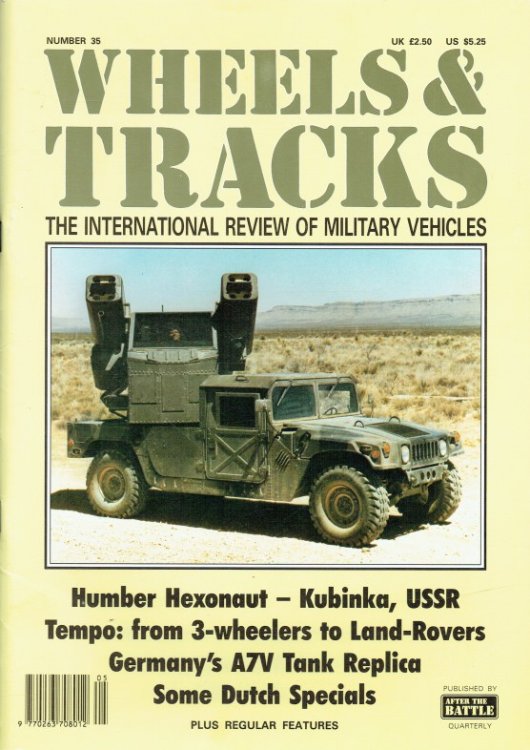 Image for WHEELS & TRACKS: THE INTERNATIONAL REVIEW OF MILITARY VEHICLES: NUMBER 35 WHEELS & TRACKS: THE INTERNATIONAL REVIEW OF MILITARY VEHICLES: NUMBER 35