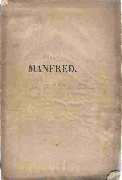 Image for Manfred : Poeme Dramatique Manfred : Poeme Dramatique
