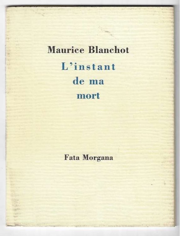 Image for LInstant De Ma Mort LInstant De Ma Mort