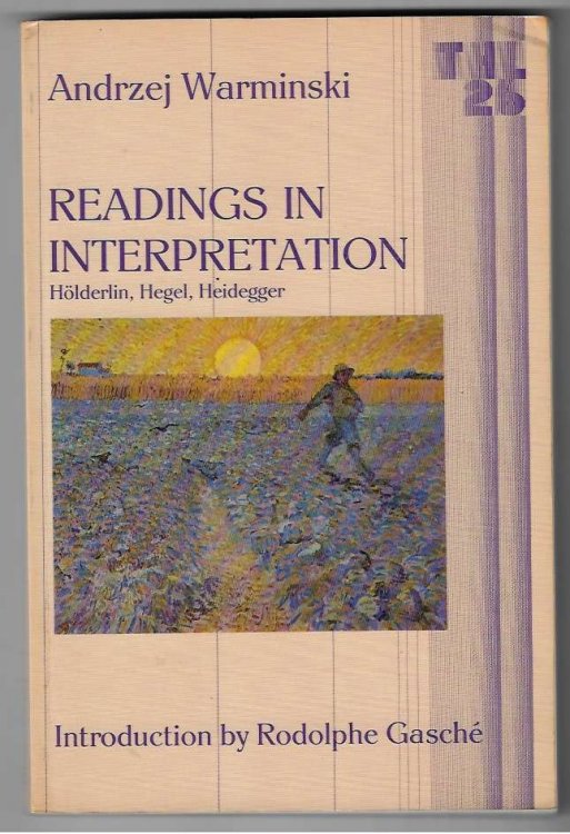 Image for Readings in Interpretation Holderlin, Hegel, Heidegger Readings in Interpretation Holderlin, Hegel, Heidegger