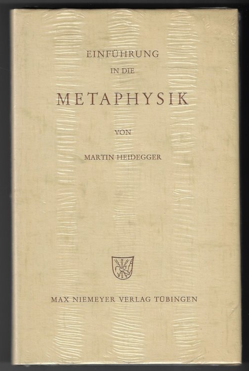 Image for Einfhrung in Die Metaphysik Einfhrung in Die Metaphysik