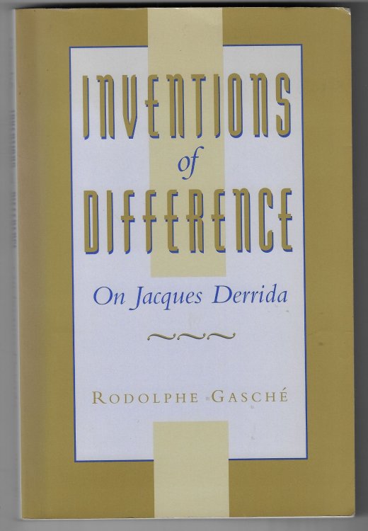 Image for Inventions of Difference On Jacques Derrida Inventions of Difference On Jacques Derrida