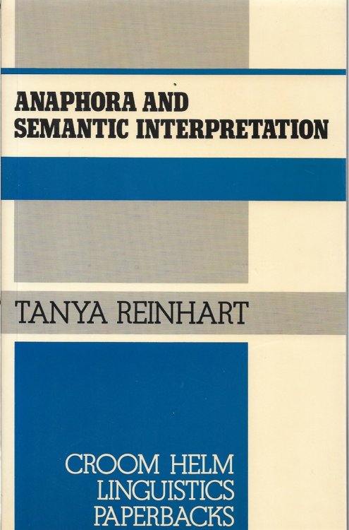 Image for Anaphora and Semantic Interpretation Anaphora and Semantic Interpretation