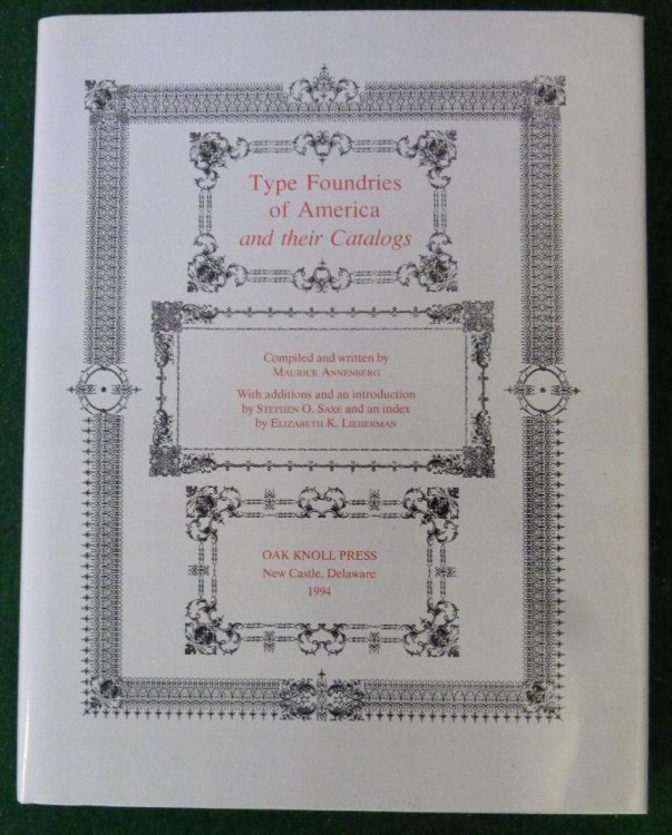 Image for Type Foundries of America and Their Catalogs Type Foundries of America and Their Catalogs